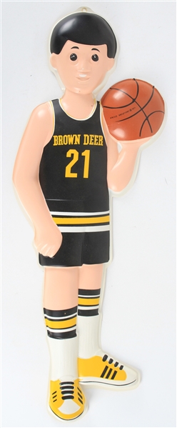 1971 Brown Deer High School 24" Vacuum Form Basketball Player by Kresse Kreations