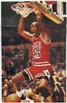 1990 Michael Jordan Chicago Bulls 21.5" x 34" Fold Out Poster 