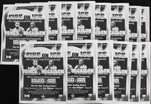 1996 Jones vs McCallum Fire on Ice Event 8"x10" B&W Flyers (Lot of 25)