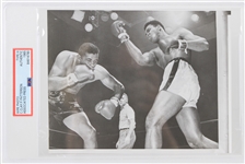 1965 Muhammad Ali Floyd Patterson 5.5" x 7.25" Type III Wire Photo (PSA Slabbed)