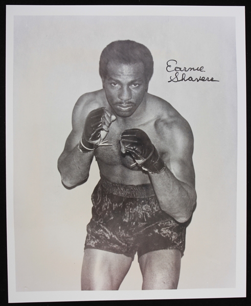 1980s Earnie Shavers Heavyweight Contender Signed 8" x 10" Photo (JSA)