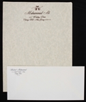 1980s Muhammad Ali Letterhead & Herbert Muhammad Mailing Envelope - Lot of 2