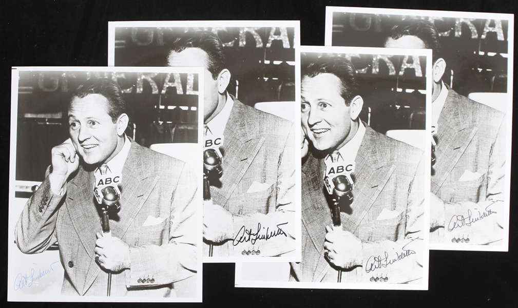1950s Art Linkletter (d.2010) T.V. Personality Autographed 8x10 B&W Photos (Lot of 4) (JSA)