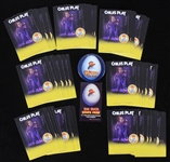 1985-2020s Ed Gale "Chucky" Childs Play Custom Trading Cards - Lot of 75+ w/ Howard the Duck Pinback & Decal