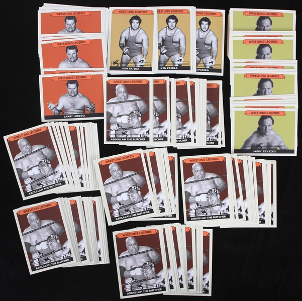 2020s Wrestling Legends Custom Trading Cards - Lot of 150+ w/ Abdullah The Butcher, Larry Henning, Ken Patera & Larry Zbyszko