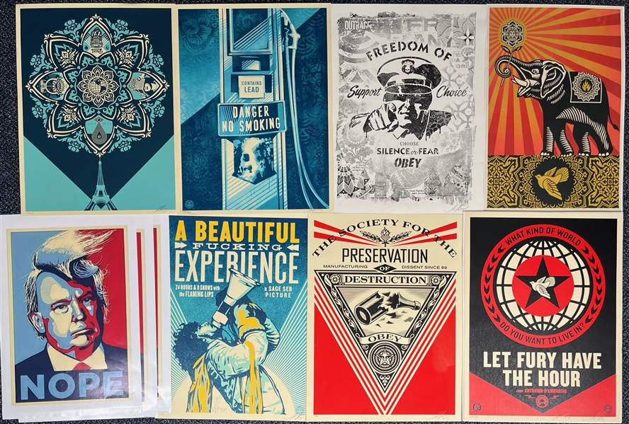 2010s Politics & Culture Print Collection - Lot of 15 w/ 10 Shepard Fairey Signed & More (JSA)