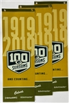 2019 Green Bay Packers 100 Seasons 12" x 36" Banners - Lot of 3