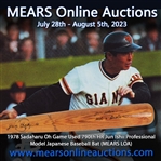 1978 Sadaharu Oh Game Used 790th HR Game Jun Ishii Professional Model Japanese Baseball Bat (MEARS LOA) EX Danny Walton Collection