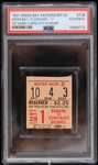 1957 (September 29) Green Bay Packers Chicago Bears 1st Game At New City Stadium Ticket Stub (PSA Slabbed)