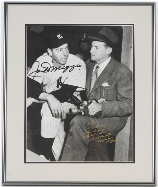 Joe DiMaggio New York Yankees Signed 14x18 Lithograph (JSA)
