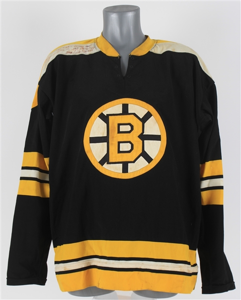 1972-1974 Bobby Orr Boston Bruins Game Worn Notated Provenance Hockey Jersey (MEARS A8) "JSA Letter Verifying Harry Sinden Autograph"