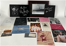 1950s-60s Americana Autograph Collection - Lot of 17 w/ Millvina Dean, Ali MacGraw, Boz Scaggs & More 