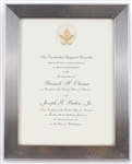 2009 Barack Obama 44th President of the United States 10.5" x 13" Framed Inauguration Invitation 