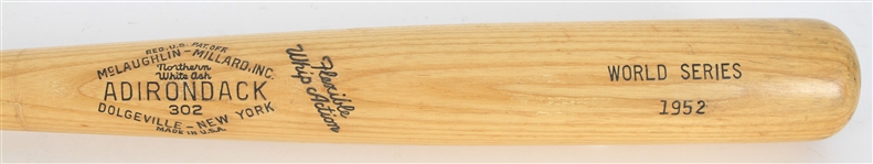 1952 Johnny Sain New York Yankees Adirondack Professional Model World Series Bat (MEARS LOA)