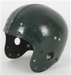 1960's Green Wilson F2000 Game Used Padded Suspension Football Helmet
