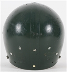 1960's Green Wilson F2000 Game Used Padded Suspension Football Helmet