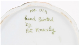 1970's Patricia Kennedy Hand Painted China - Lot of 2 w/ Tray & Lidded Jar