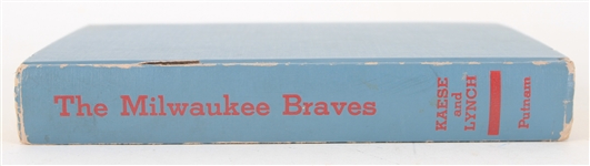 1956-57 Milwaukee Braves Team Signed Hardcover Book w/ 19 Signatures Including Hank Aaron, Eddie Mathews, Warren Spahn & More (JSA)