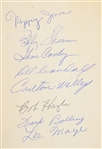 1956-57 Milwaukee Braves Team Signed Hardcover Book w/ 19 Signatures Including Hank Aaron, Eddie Mathews, Warren Spahn & More (JSA)