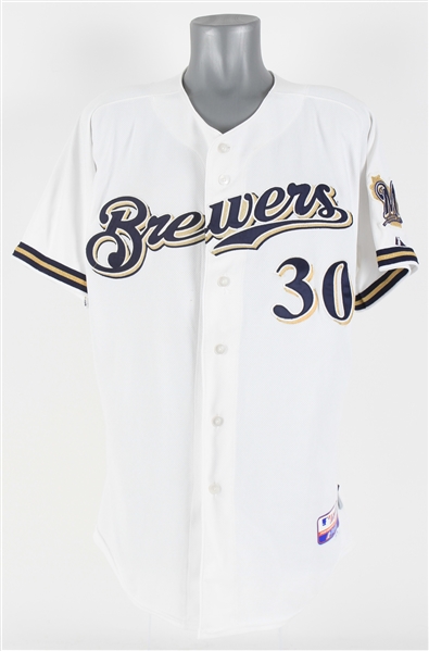 2008 Craig Counsell Milwaukee Brewers Game Worn Home Jersey (MEARS A10/MLB Hologram) "The MLB Hologram indicates that this Jersey was worn during the 2008 NL Division Series in Milwaukee"