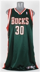 2008-09 Malik Allen Milwaukee Bucks Game Worn Road Jersey (MEARS LOA/Bucks COA)
