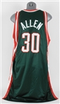 2008-09 Malik Allen Milwaukee Bucks Game Worn Road Jersey (MEARS LOA/Bucks COA)