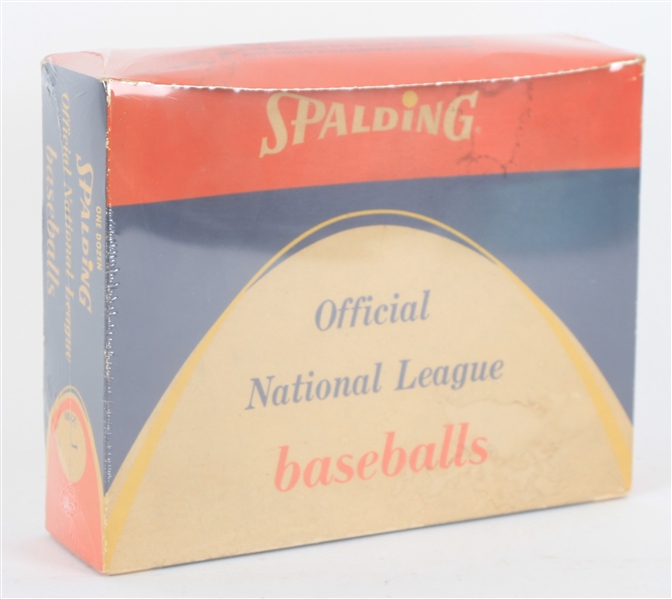 1958-69 Spalding Official National League Warren Giles Empty Baseball Carton 