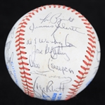 1982 Kansas City Royals Team Signed OAL MacPhail Baseball w/ 22 Signatures Including George Brett, Hal McRae, Vida Blue & More (JSA) 