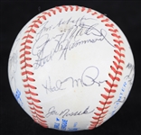 1982 Kansas City Royals Team Signed OAL MacPhail Baseball w/ 22 Signatures Including George Brett, Hal McRae, Vida Blue & More (JSA) 