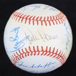 1983 Kansas City Royals Team Signed OAL MacPhail Baseball w/ 19 Signatures Including George Brett, Gaylord Perry, Willie Wilson & More (JSA)