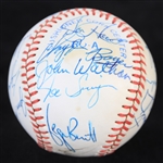 1983 Kansas City Royals Team Signed OAL MacPhail Baseball w/ 19 Signatures Including George Brett, Gaylord Perry, Willie Wilson & More (JSA)