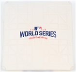 2016 Chicago Cubs Wrigley Field World Series Unused Base (MEARS LOA) "Official 2016 World Series Base from Wrigley Field with team logos reflecting event "