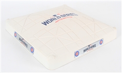 2016 Chicago Cubs Wrigley Field World Series Unused Base (MEARS LOA) Official 2016 World Series Base from Wrigley Field with team logos reflecting event 