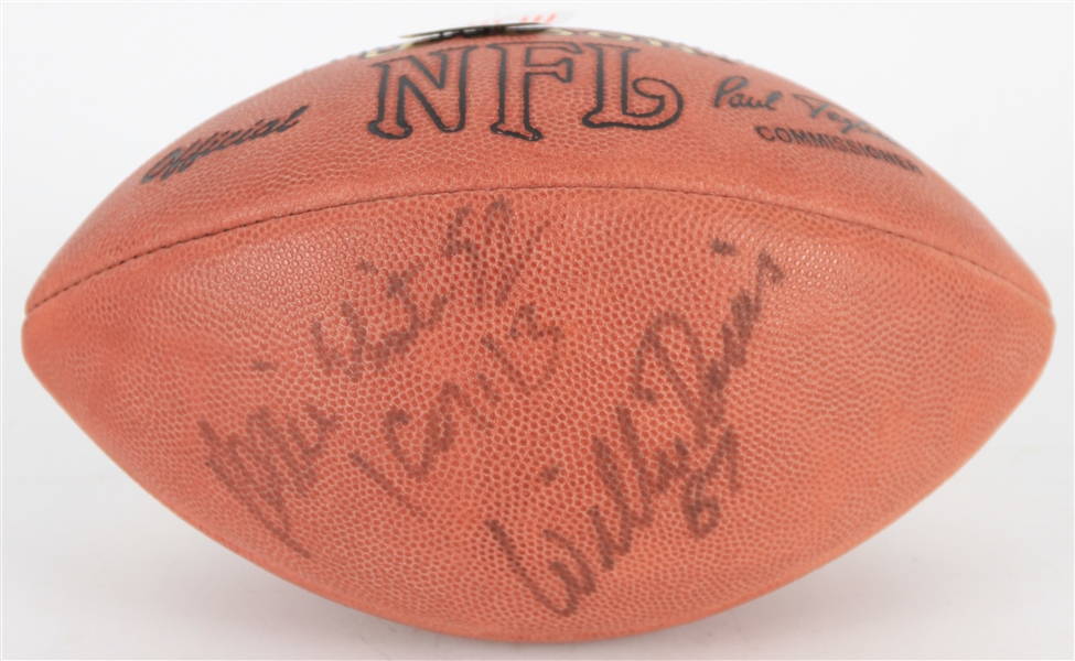 1990s Reggie White Willie Davis Green Bay Packers Signed ONFL Tagliabue Football (JSA)