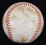 1979-80 Terry Moore Enos Slaughter St. Louis Cardinals Signed ONL Feeney Baseball (JSA)
