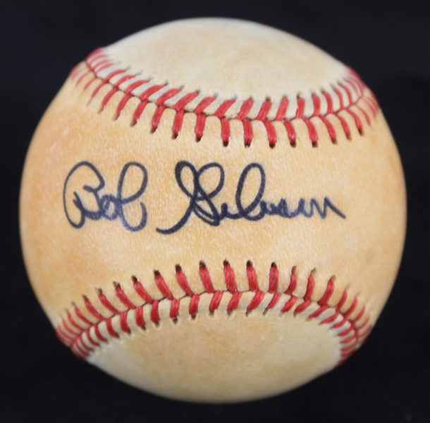 1984-86 Bob Gibson St. Louis Cardinals Signed ONL Feeney Baseball (JSA)