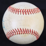 1984-85 Chicago White Sox Team Signed OAL Brown Baseball w/ 21 Signatures Including Tom Seaver, Tony La Russa, Greg Luzinski & More (JSA)