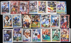 1980's-2010's Football Trading Card Collection - Lot of 300+ w/ 250+ Signed Cards Including Charlie Ward, Jerome Brown, Vai Sikahema, Esera Tuaolo & More
