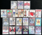 2006-2018 Steven Souza Tampa Bay Rays Daniel Bard Boston Red Sox Dinelson Lamet San Diego Padres Johan Oviedo St. Louis Cardinals and More Autographed Baseball Trading Cards (Lot of 22)