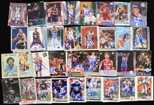 1970s-2000s Signed Football & Basketball Trading Cards - Lot of 600+ w/ Kevin Greene, Cris Carter, Manu Ginobli, Russell Westbrook & More