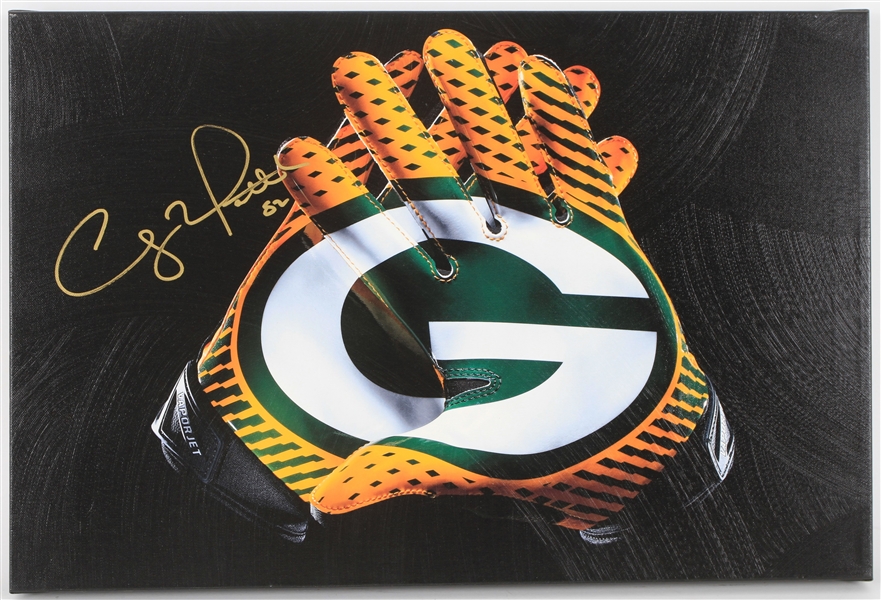 2010s Clay Matthews Green Bay Packers Signed 16" x 24" Canvas Print 