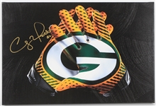 2010s Clay Matthews Green Bay Packers Signed 16" x 24" Canvas Print 