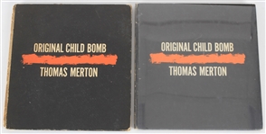 1962 Original Child Bomb Hardcover Books by Thomas Merton - Lot of 2 w/ 1 Signed 