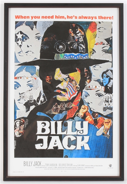 1971 Billy Jack 17" x 21" Framed Movie Poster