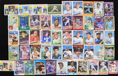 1978-1991 Tim Raines Montreal Expos Gary Sheffield Milwaukee Brewers Deion Sanders New York Yankees Mark McGwire Oakland Athletics and More Fleer Donruss and Topps Trading Cards (Lot of 50)