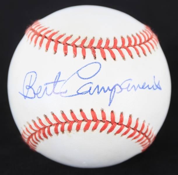 1984-1994 Bert Campaneris Oakland Athletics Autographed Bobby Brown ROMLB Baseball (JSA)