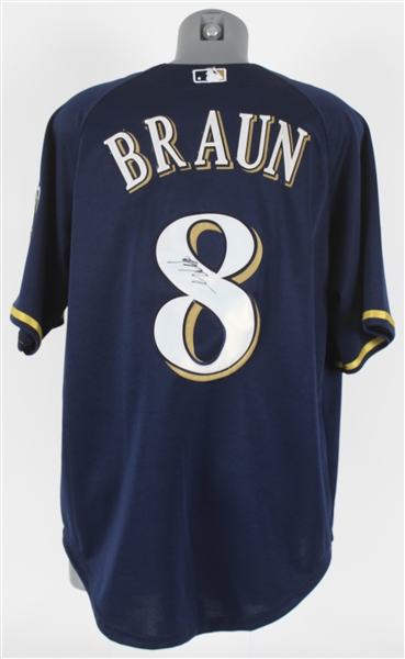 2010s Ryan Braun Milwaukee Brewers Signed Jersey (JSA)