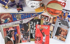 1990's-2000's Basketball Memorabilia Collection - Lot of 25+ w/ Plush Bears, Wheaties Boxes, Figures, Publications & More 