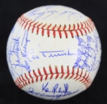 1969 Chicago Cubs Team Signed ONL Giles Baseball w/ 27 Signatures Including Leo Durocher, Ernie Banks, Fergie Jenkins, Ron Santo & More *Full JSA Letter*