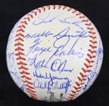 1969 Chicago Cubs Team Signed ONL Giles Baseball w/ 27 Signatures Including Leo Durocher, Ernie Banks, Fergie Jenkins, Ron Santo & More *Full JSA Letter*